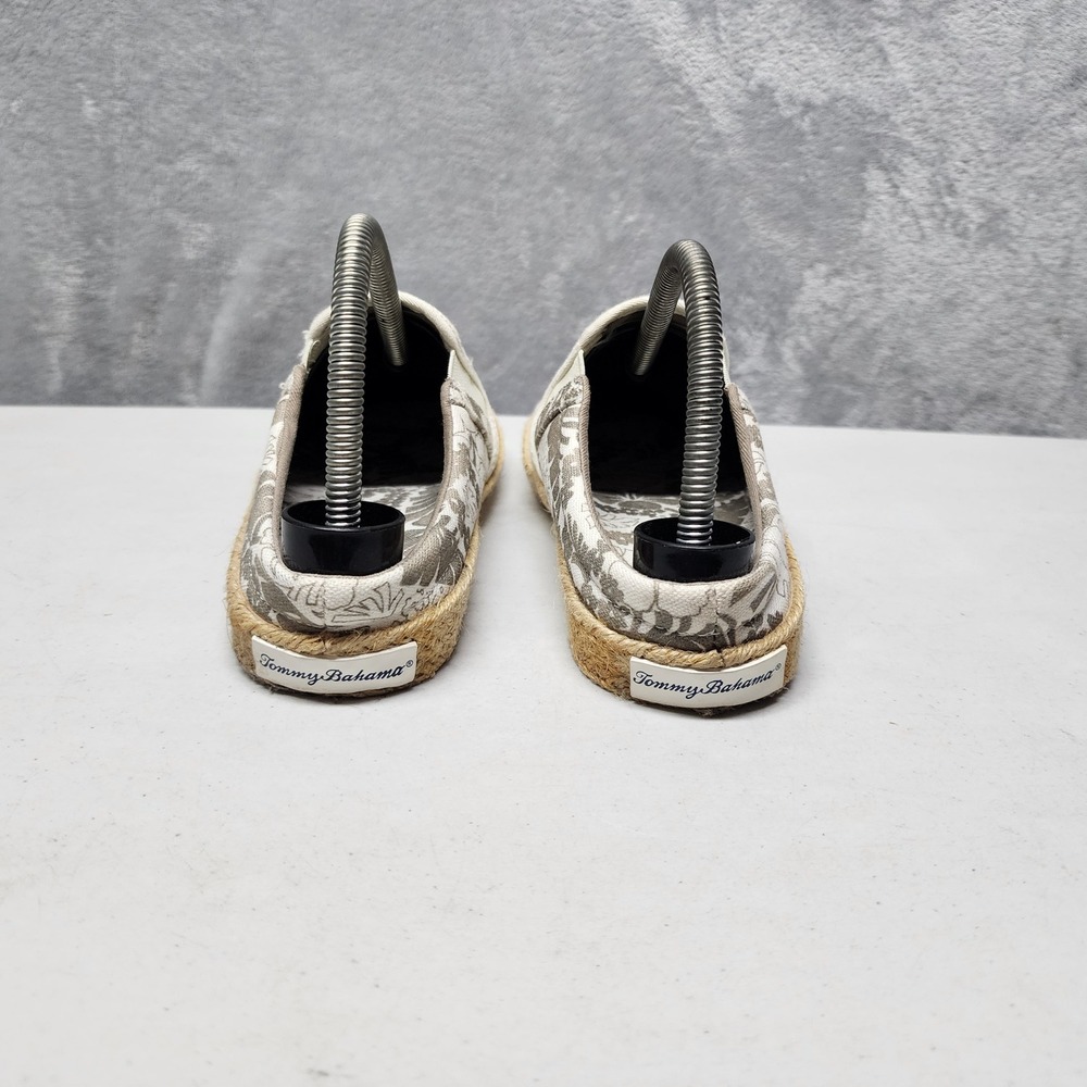 Tommy Bahama Mules Shoes Womens Size 8 Tropical Floral Canvas Slip On Espadrille - Picture 8 of 12